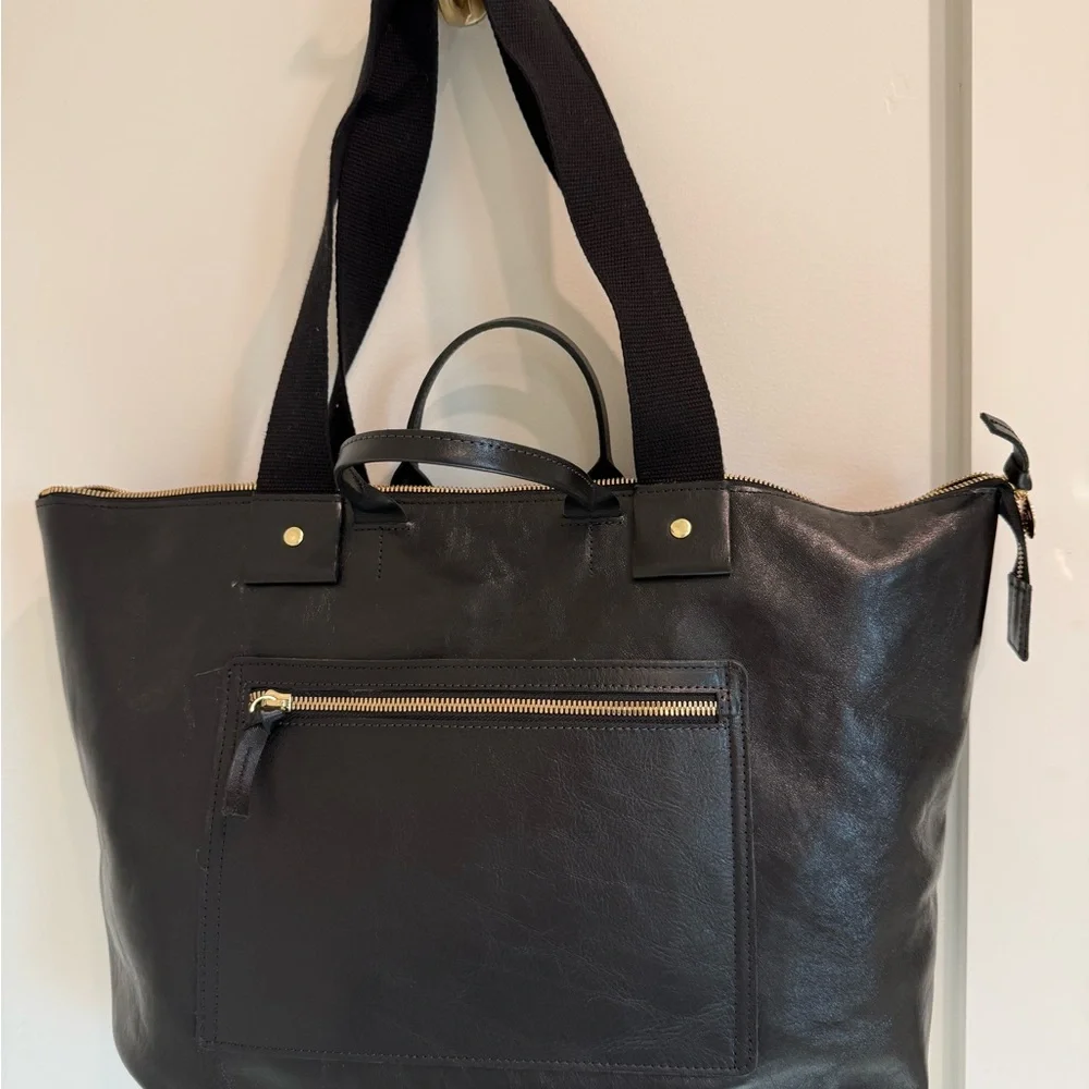 Clare V Black Le Zip Sac with travel pouch - Picture 4 of 12